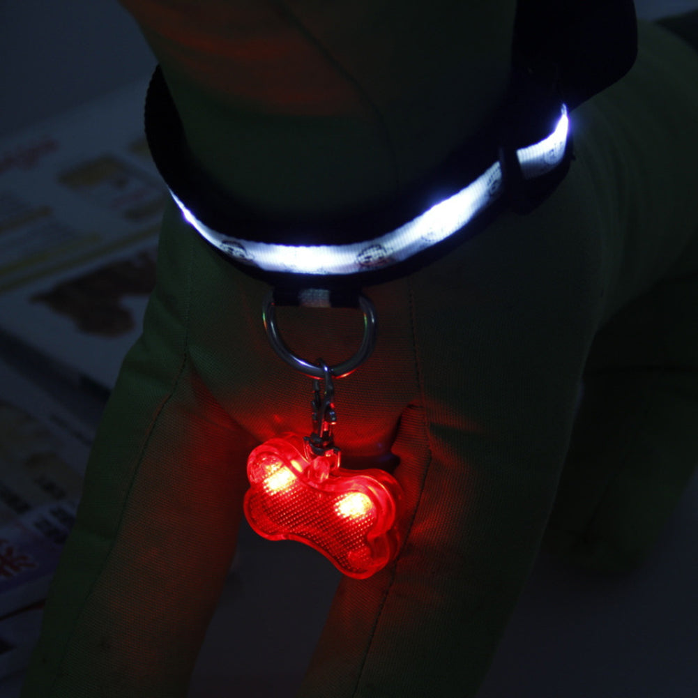 LED Pet Tag Pendant, Safe Dog Collar Accessory