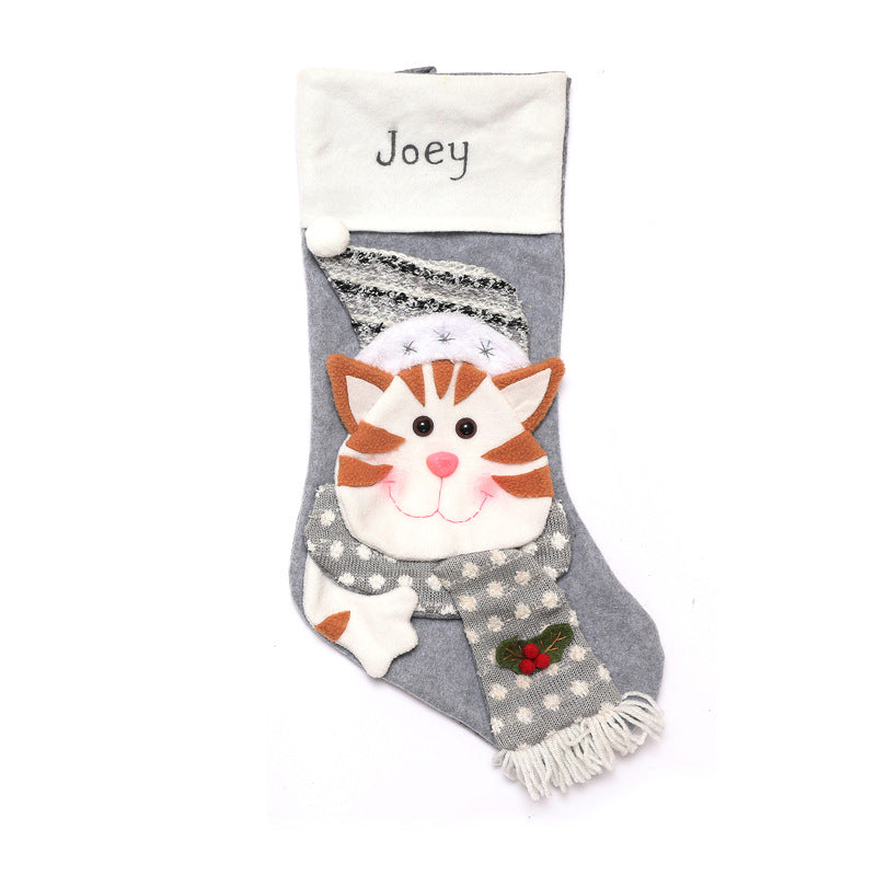 Christmas pendants, pets, dogs, cats, Christmas socks, gift bags, holiday decoration and decoration supplies