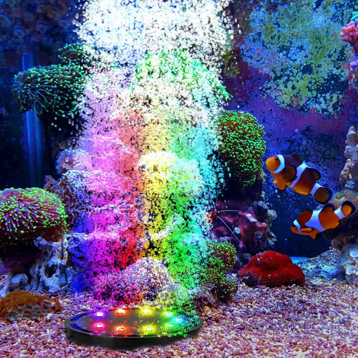 4in Multi-Colored LED Aquarium Air Bubble Lamp