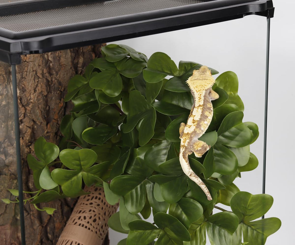 Yellow Reptile Terrarium Plants Fake Heuchera Hanging Suction Décor