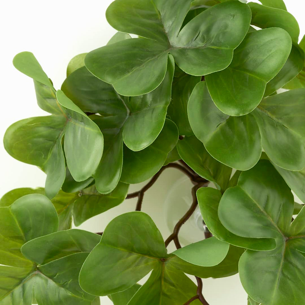 Yellow Reptile Terrarium Plants Fake Heuchera Hanging Suction Décor