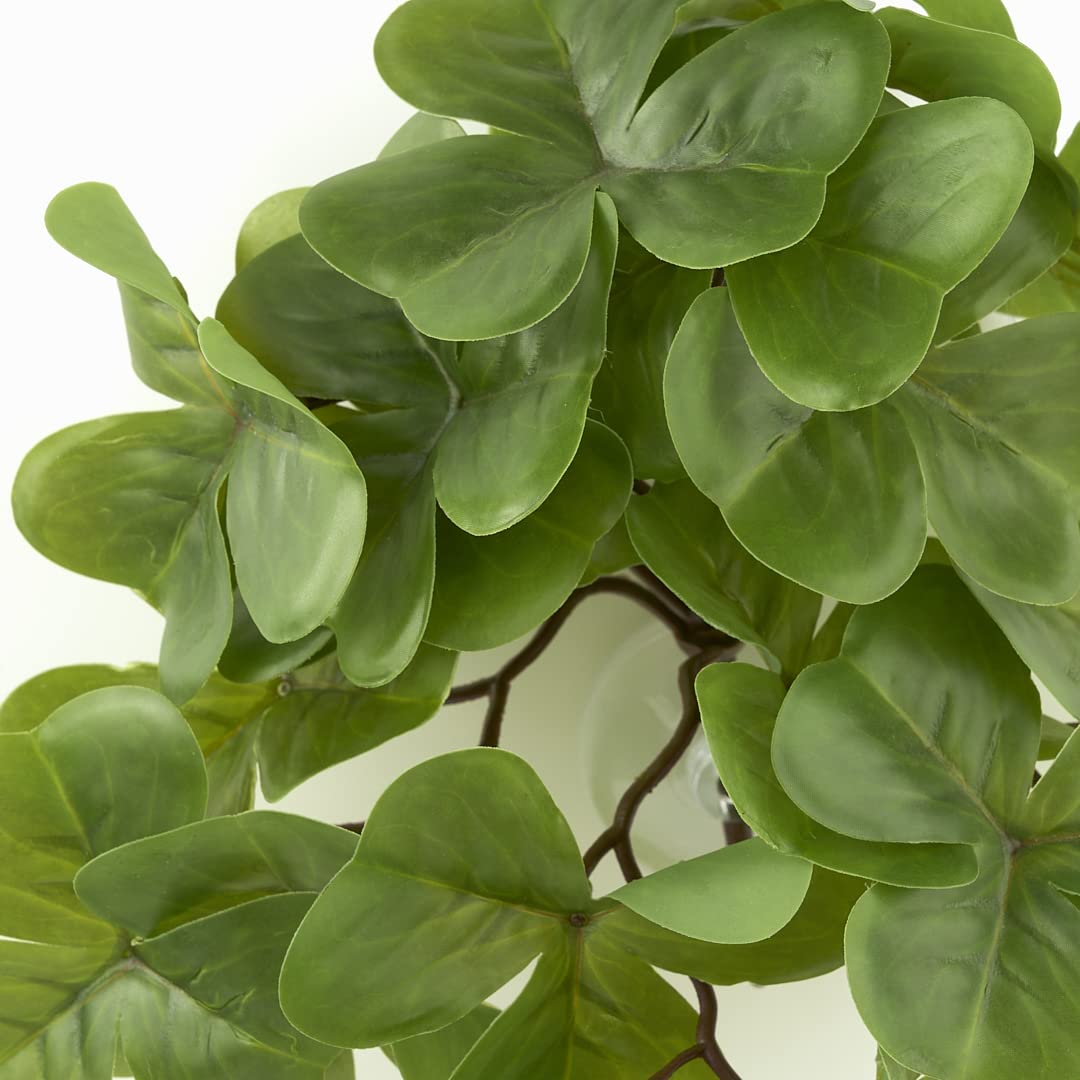 Yellow Reptile Terrarium Plants Fake Heuchera Hanging Suction Décor
