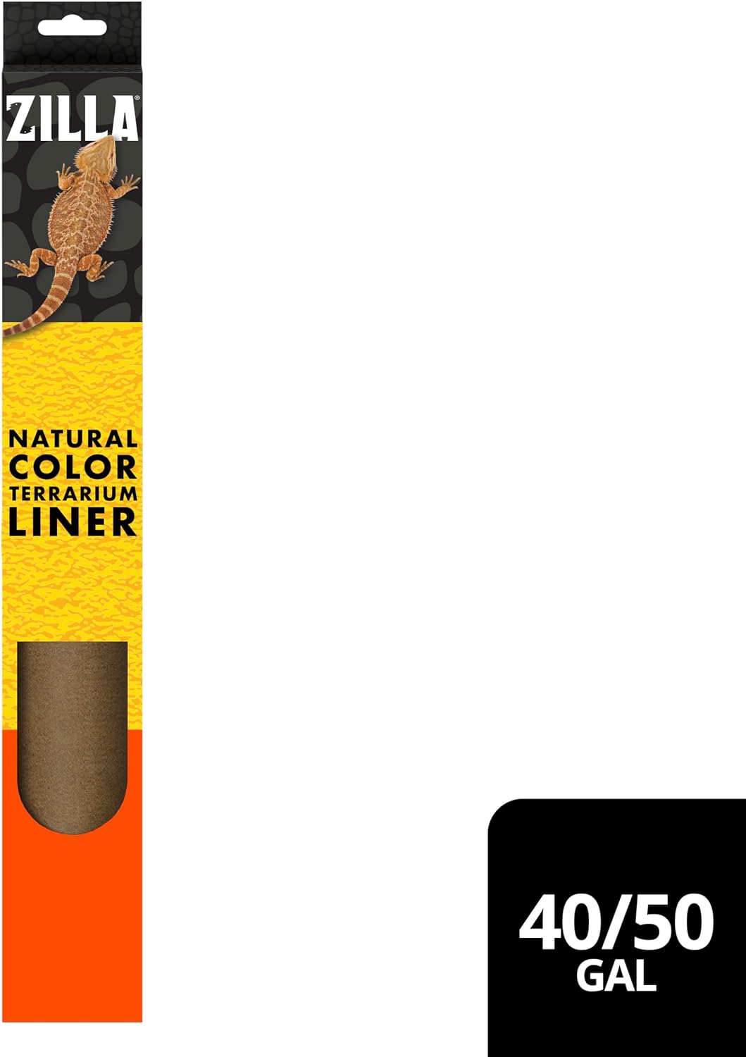 Zilla Reptile Bedding Substrate Floor Liner Brown 17.25"x35.25", Functional