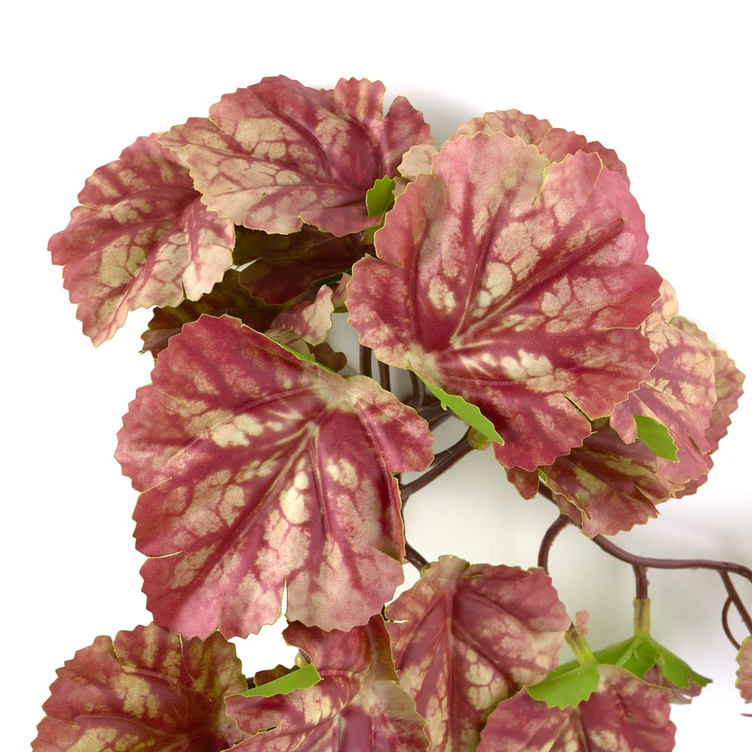 Yellow Reptile Terrarium Plants Fake Heuchera Hanging Suction Décor