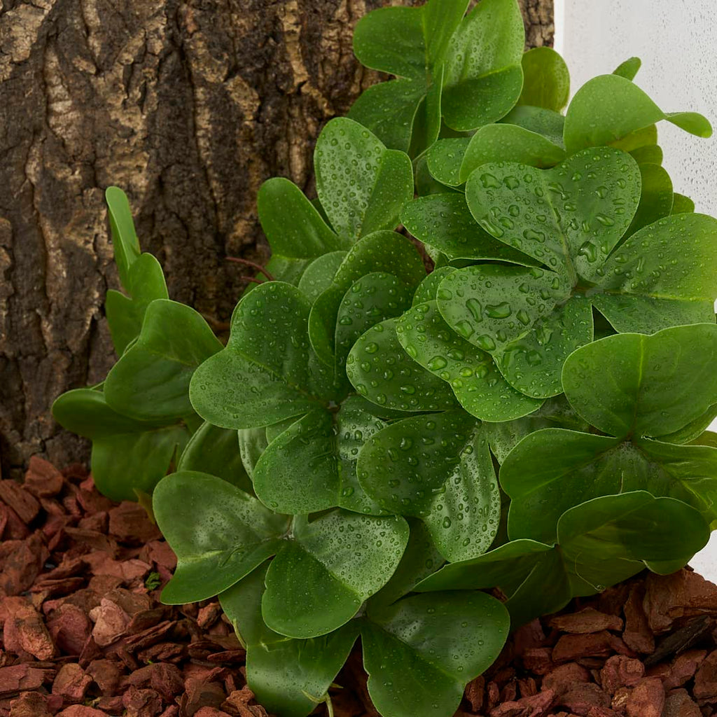Yellow Reptile Terrarium Plants Fake Heuchera Hanging Suction Décor
