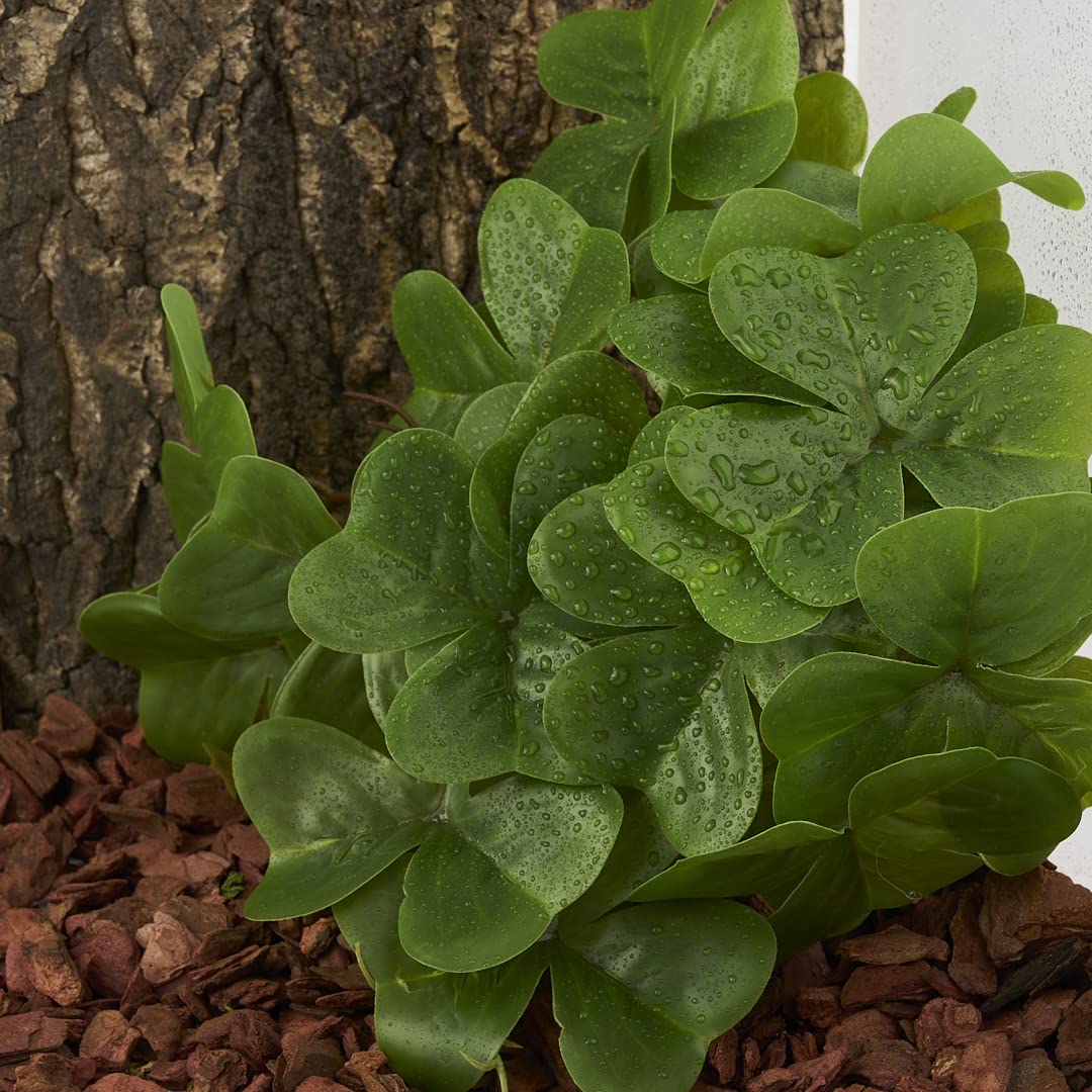 Yellow Reptile Terrarium Plants Fake Heuchera Hanging Suction Décor