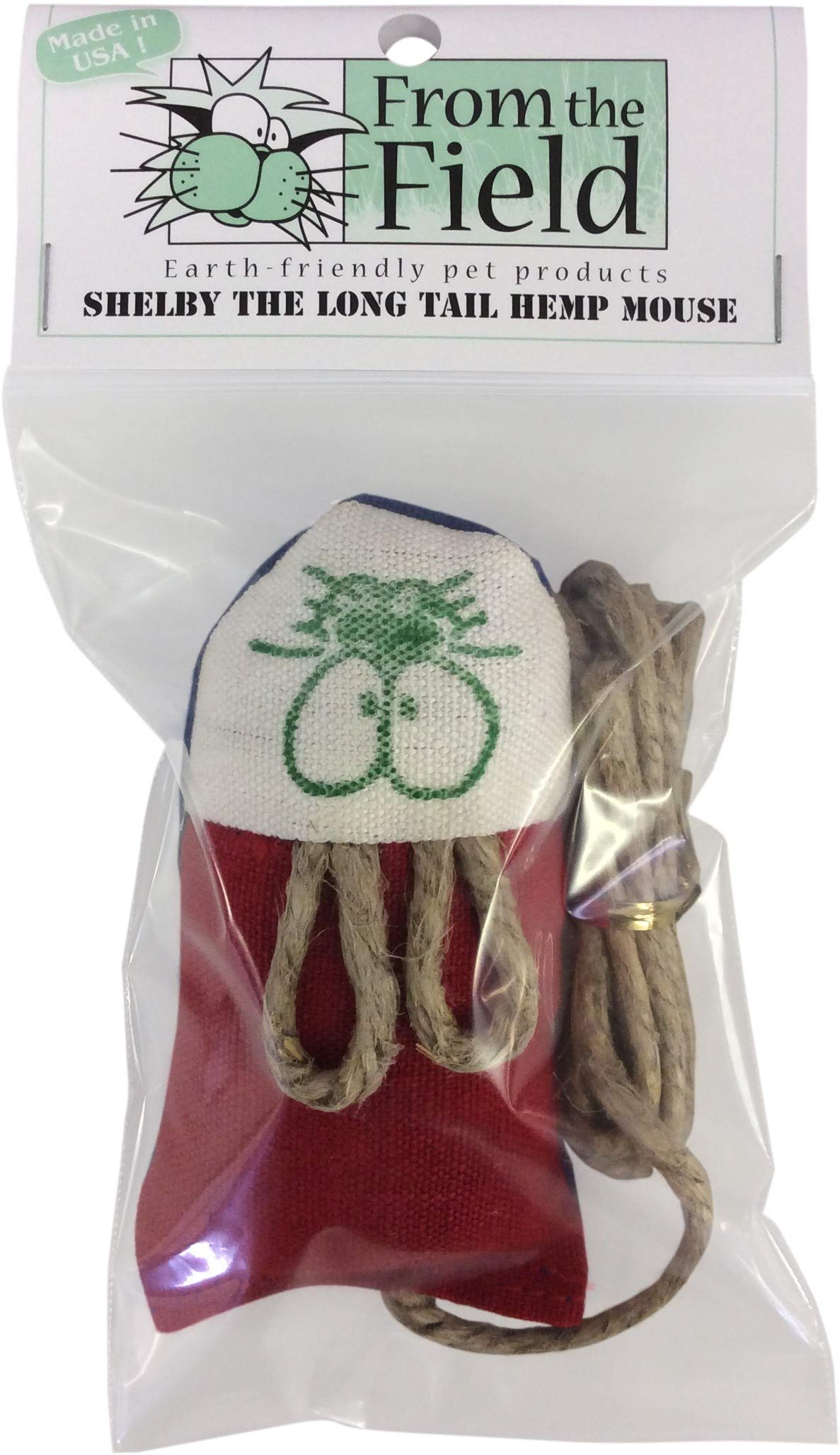 From The Field | Shelby Refillable Hemp Mouse Catnip Toy for Cats |USA-Made