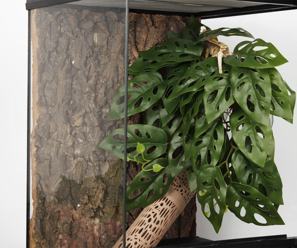 Yellow Reptile Terrarium Plants Fake Heuchera Hanging Suction Décor
