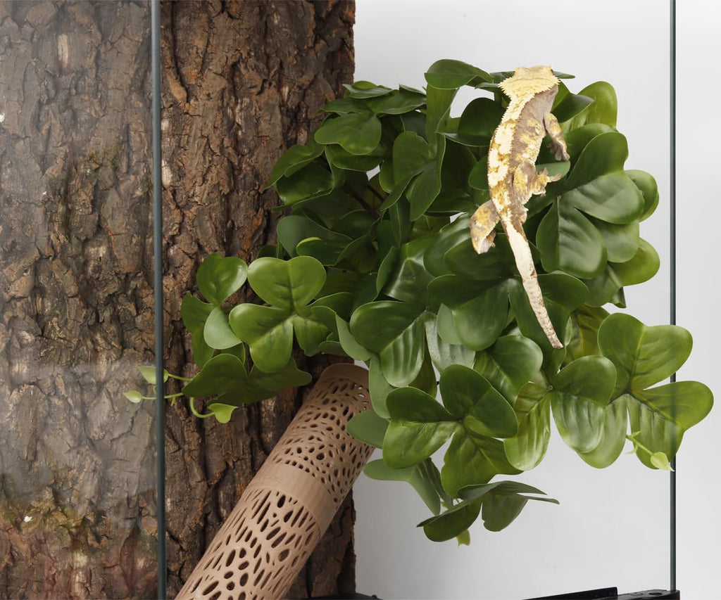 Yellow Reptile Terrarium Plants Fake Heuchera Hanging Suction Décor