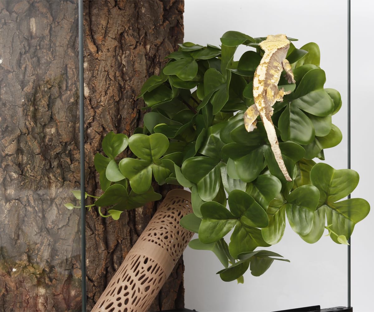 Yellow Reptile Terrarium Plants Fake Heuchera Hanging Suction Décor