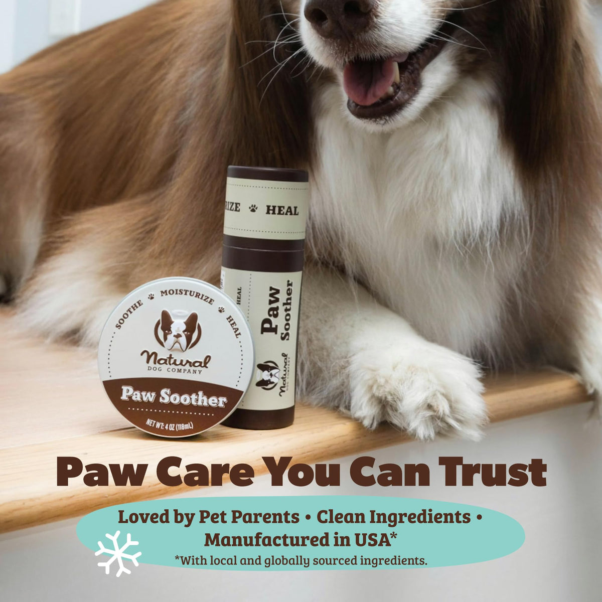 Natural Dog Company PawTection Dog Paw Wax – 0.15 oz Stick