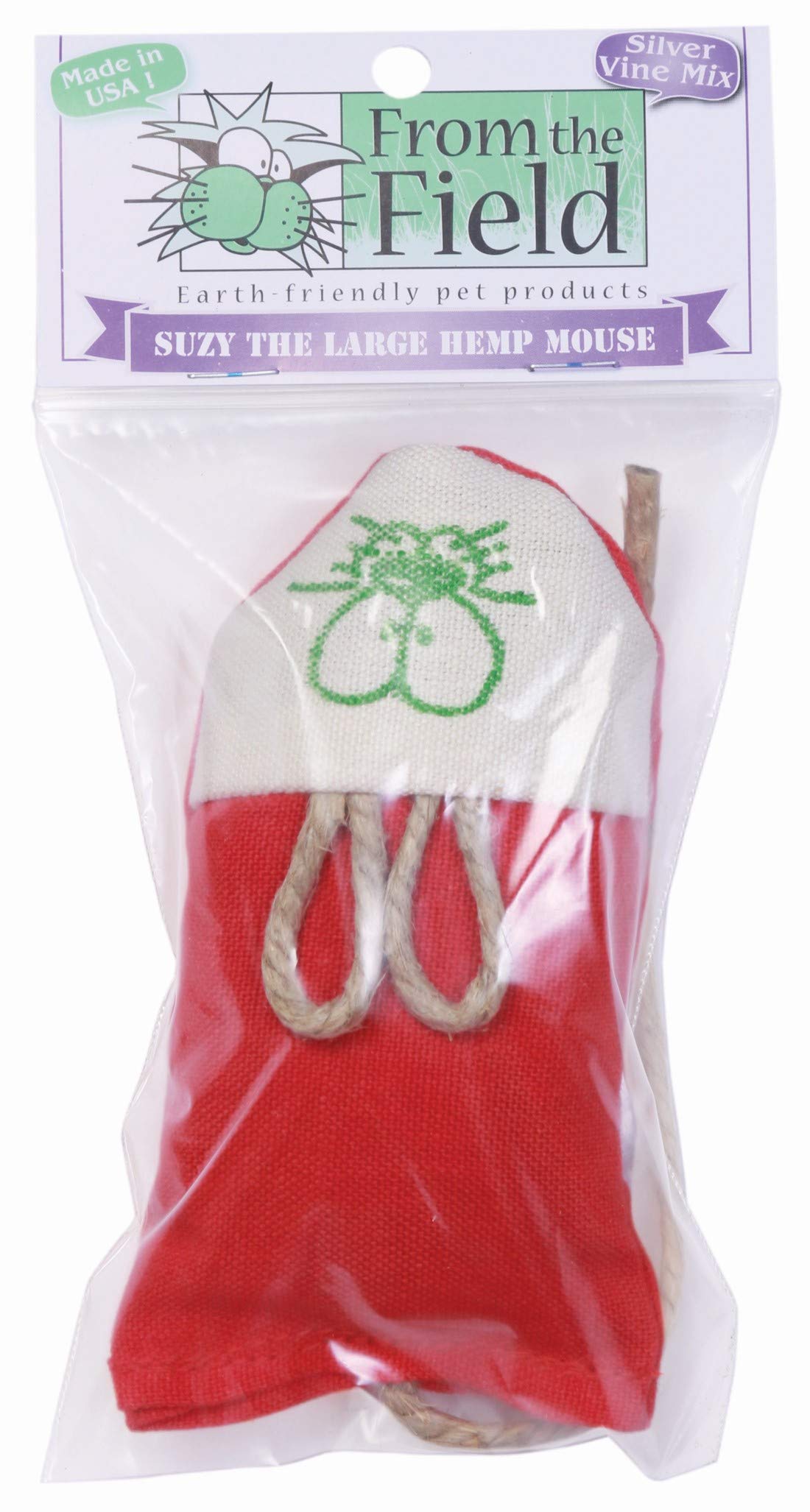 From The Field | Shelby Refillable Hemp Mouse Catnip Toy for Cats |USA-Made
