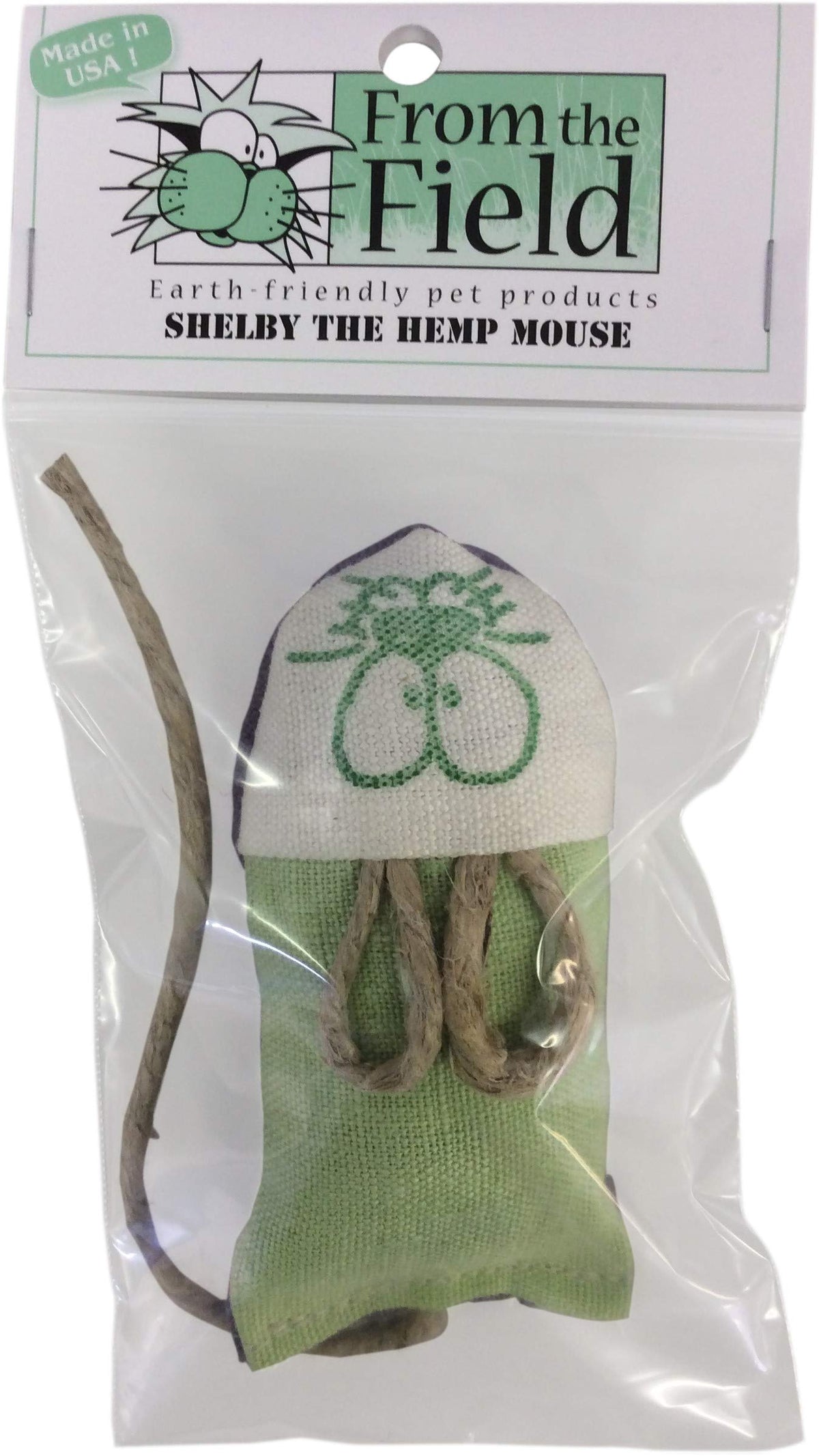 From The Field | Shelby Refillable Hemp Mouse Catnip Toy for Cats |USA-Made