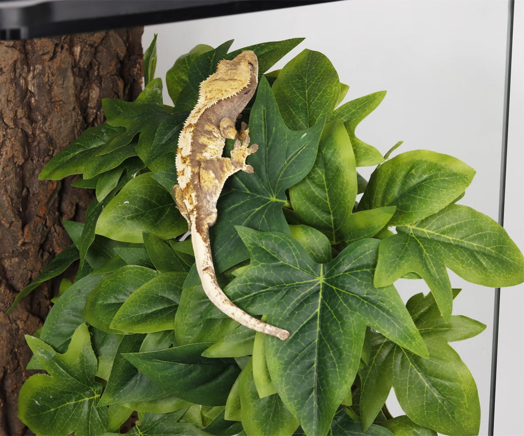 Yellow Reptile Terrarium Plants Fake Heuchera Hanging Suction Décor