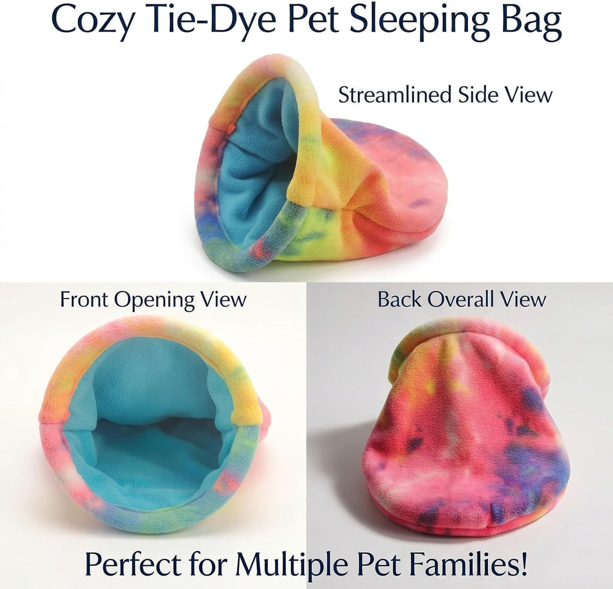 RAINFLOW Cute Guinea Pig Snuggle Sack - Fleece Small Animal Sleep Bag, Pink
