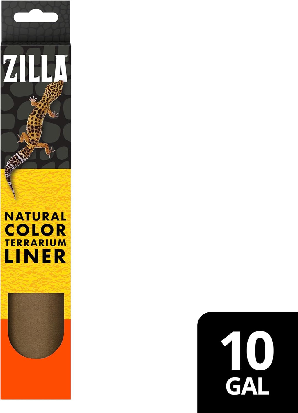 Zilla Reptile Bedding Substrate Floor Liner Brown 17.25"x35.25", Functional