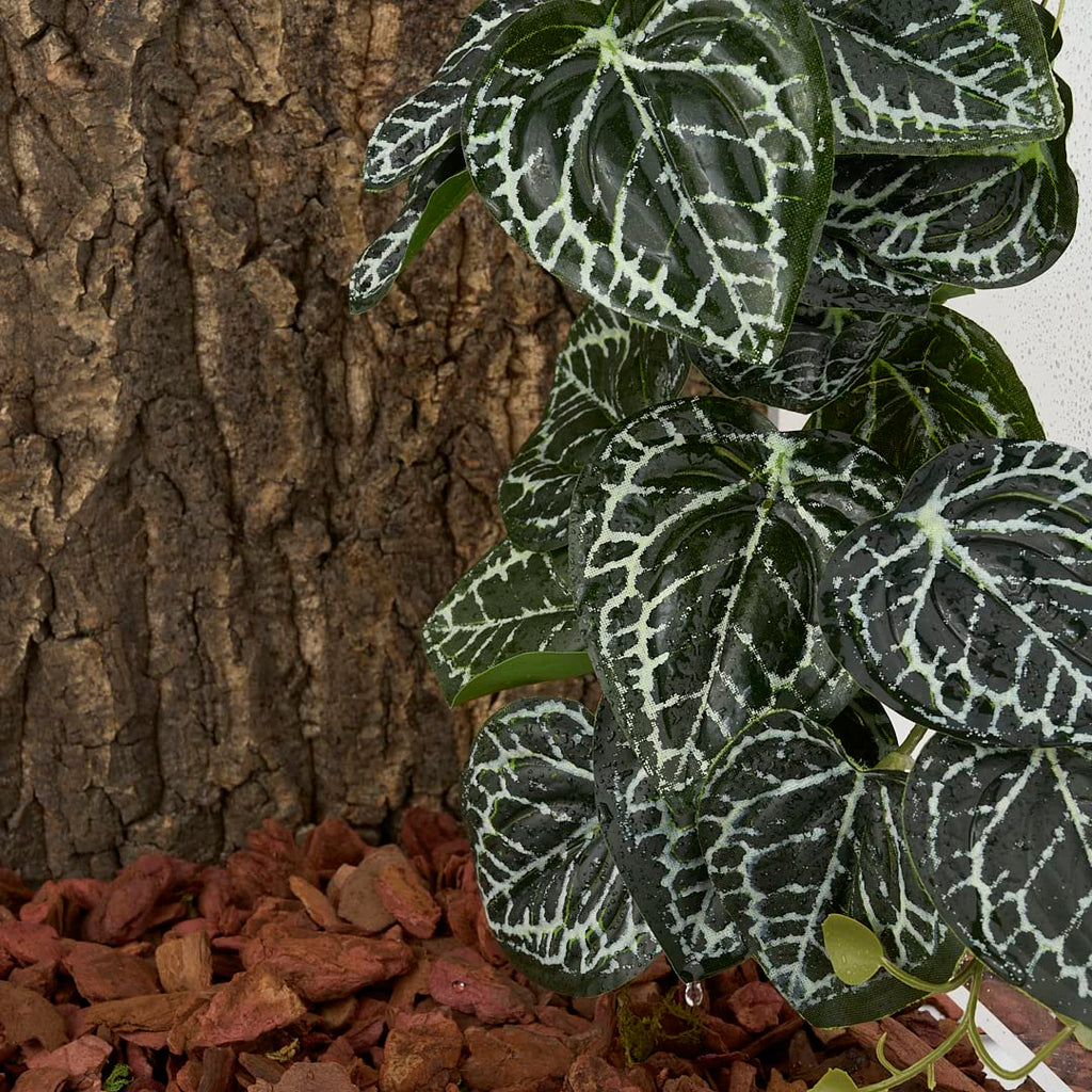 Yellow Reptile Terrarium Plants Fake Heuchera Hanging Suction Décor