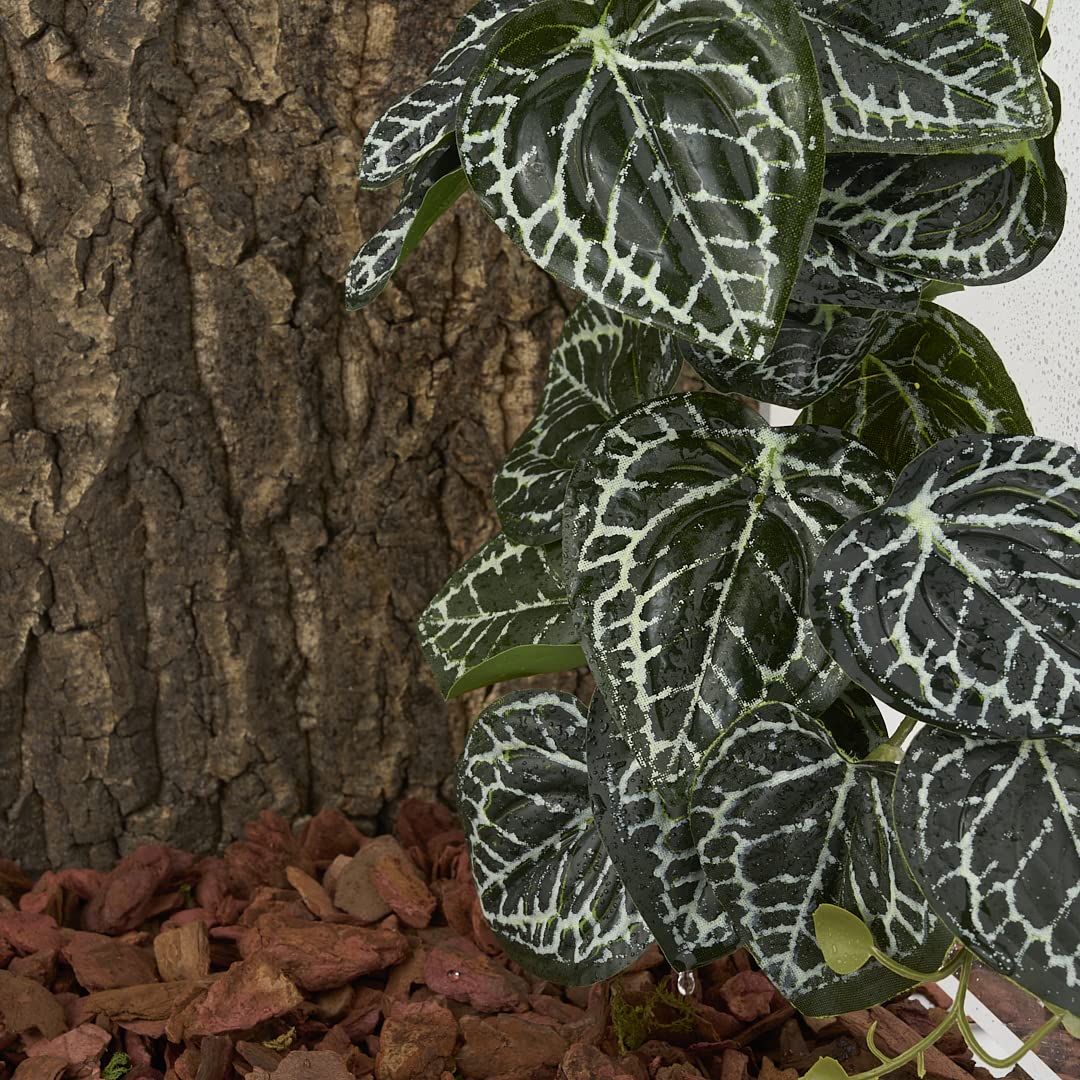 Yellow Reptile Terrarium Plants Fake Heuchera Hanging Suction Décor