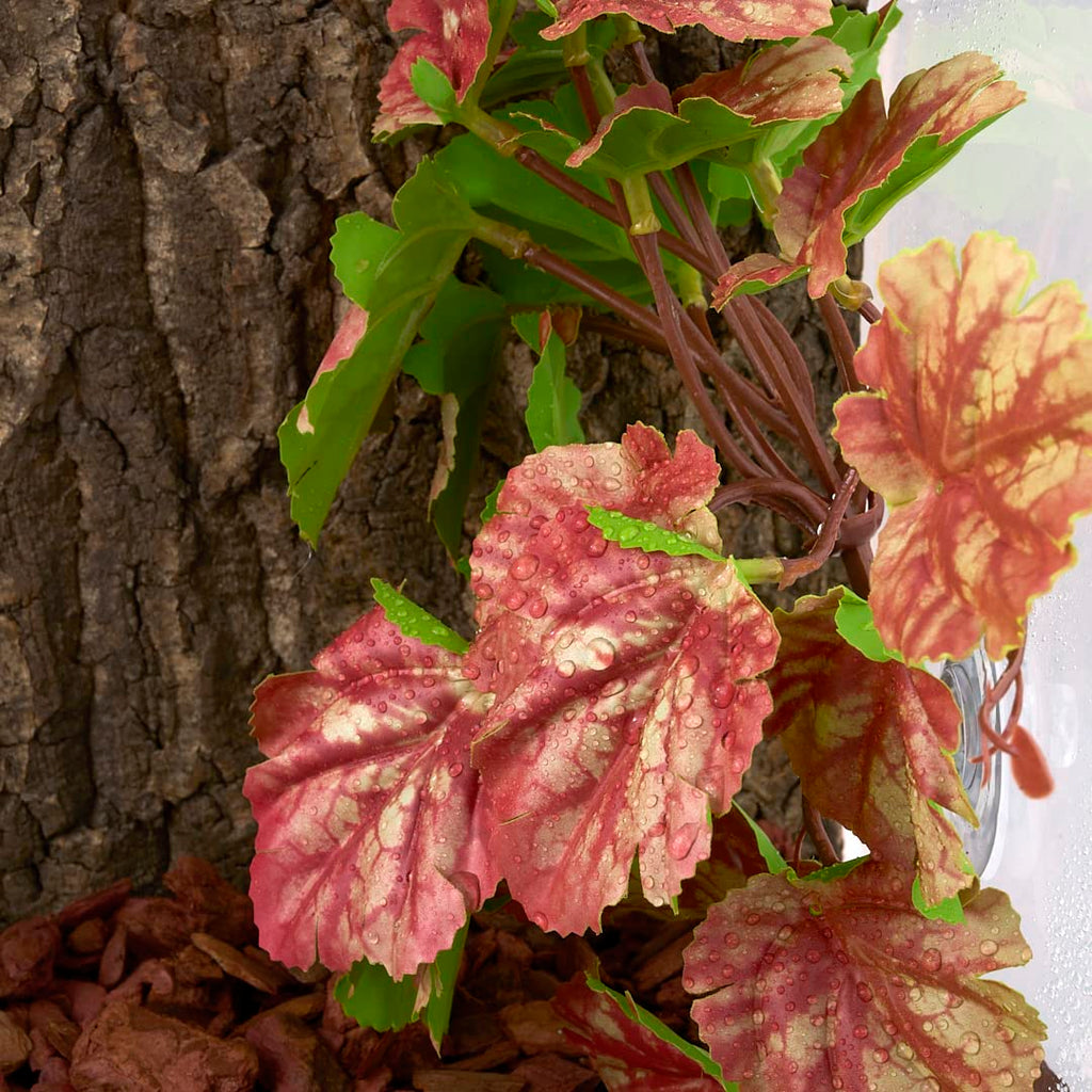 Yellow Reptile Terrarium Plants Fake Heuchera Hanging Suction Décor