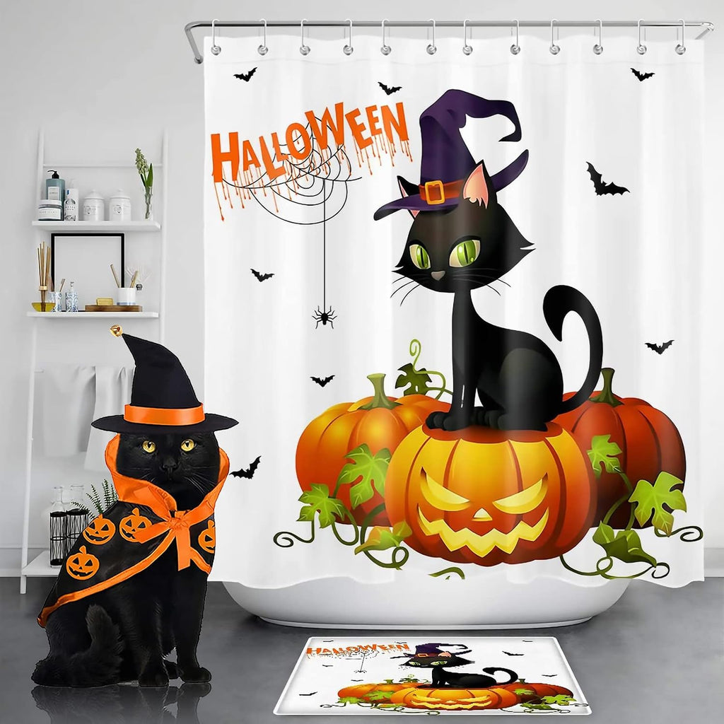 Halloween Costumes for Small Cats Witch Cloak Wizard Hat Cat Halloween Accessories Pet Costumes for Pet Cat Small Dog Cosplay Party Decorations