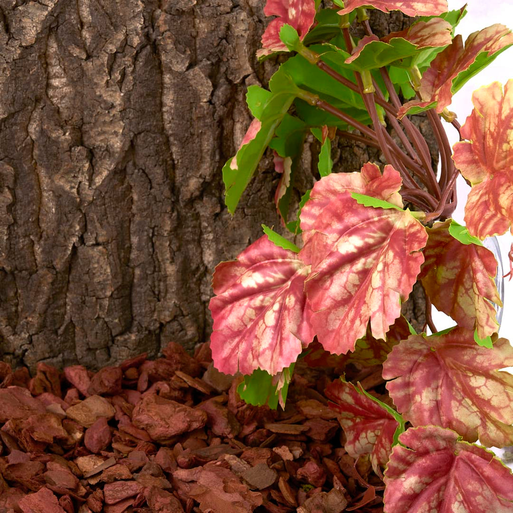 Yellow Reptile Terrarium Plants Fake Heuchera Hanging Suction Décor