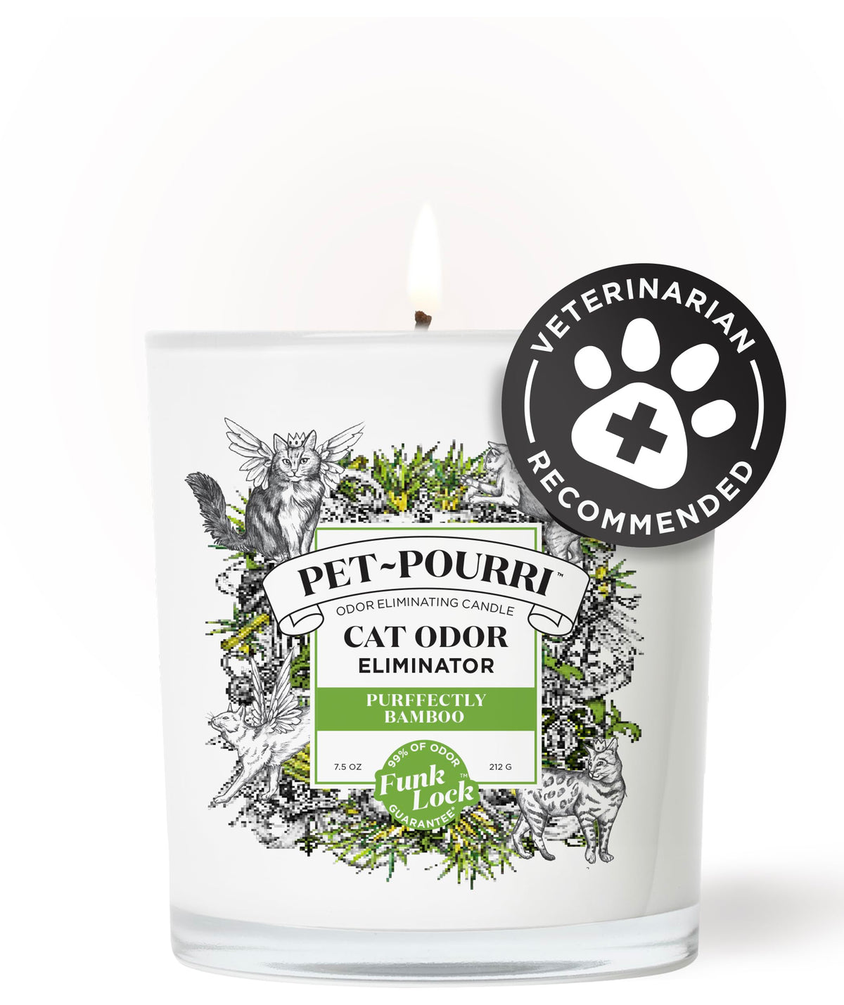 Pet-Pourri Pawsitively Fresh Pet Odor Deodorizer Candle, 7.5 Oz