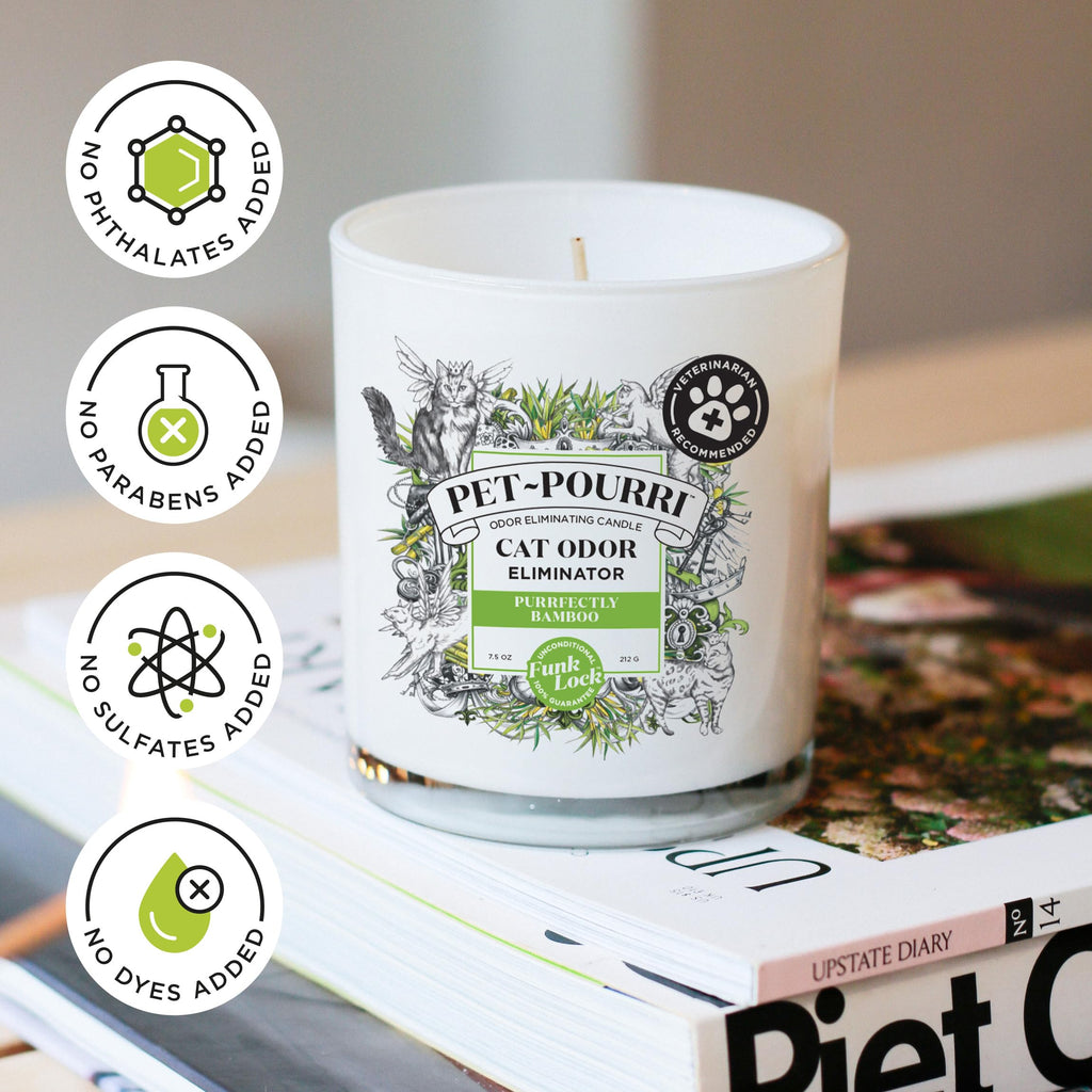 Pet-Pourri Pawsitively Fresh Pet Odor Deodorizer Candle, 7.5 Oz