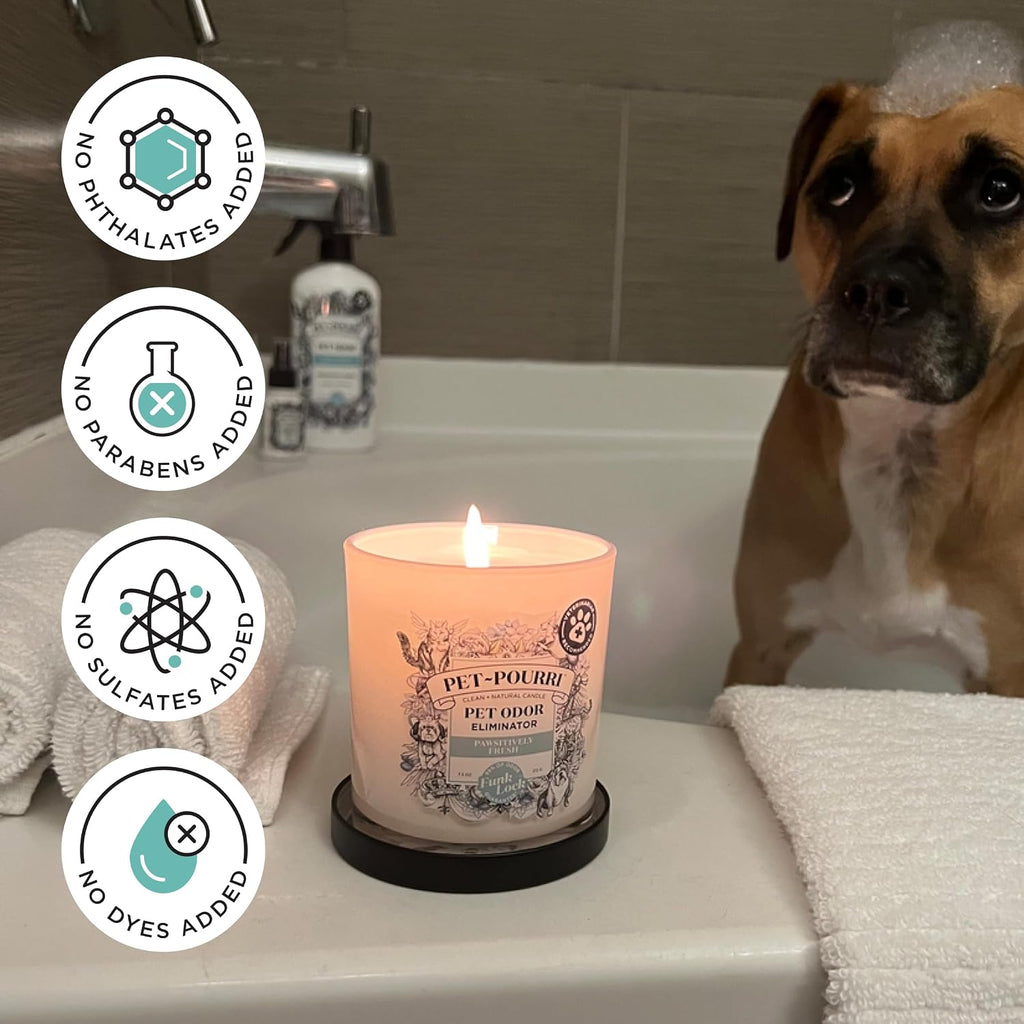 Pet-Pourri Pawsitively Fresh Pet Odor Deodorizer Candle, 7.5 Oz