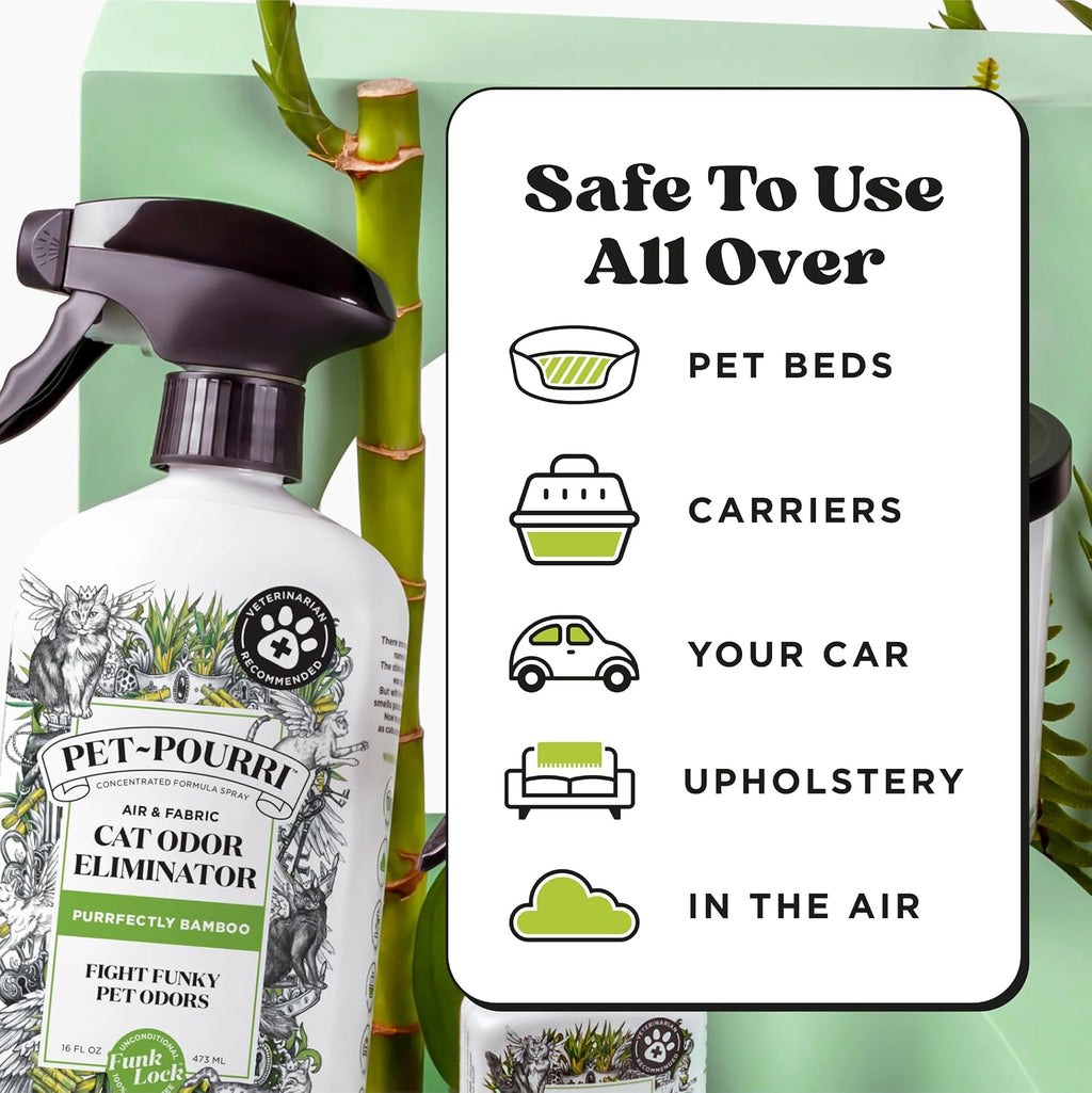 Pet-Pourri Smell Ya Litter Cat Litter Deodorizer Spray, Bamboo 10 Ml