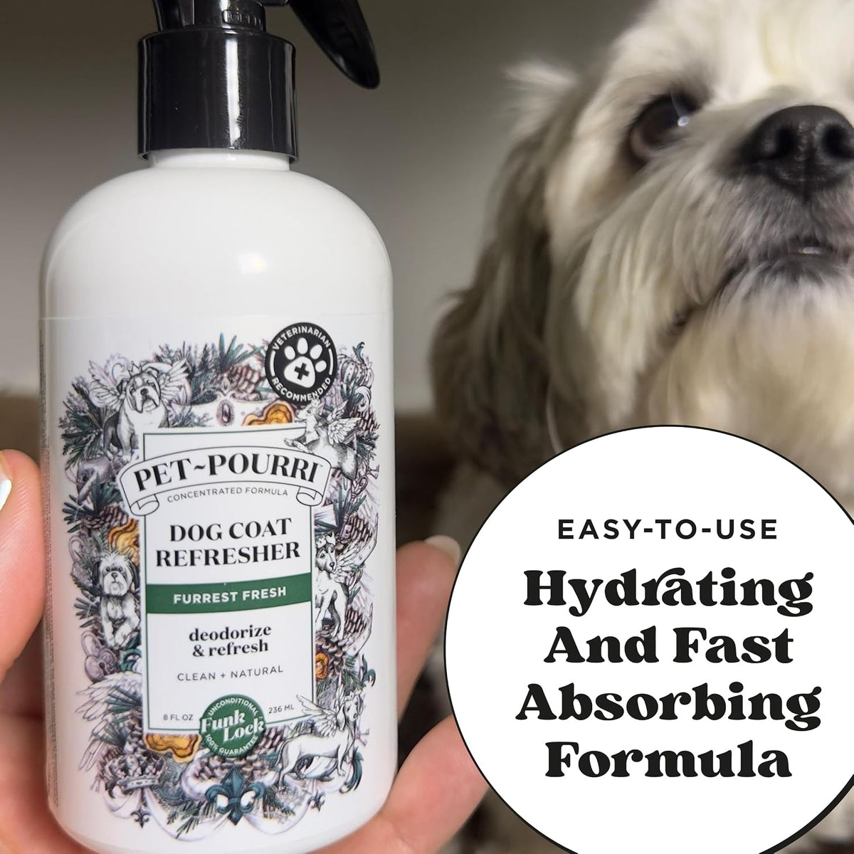 Poo-Pourri Furrest Fresh Dog Deodorizing Spray, 8 Fl Oz