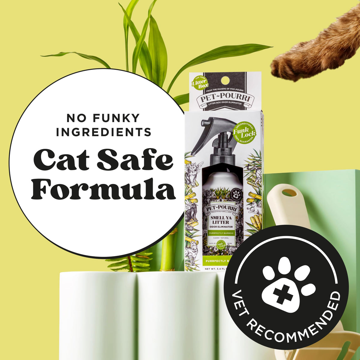 Pet-Pourri Smell Ya Litter Cat Litter Deodorizer Spray, Bamboo 10 Ml