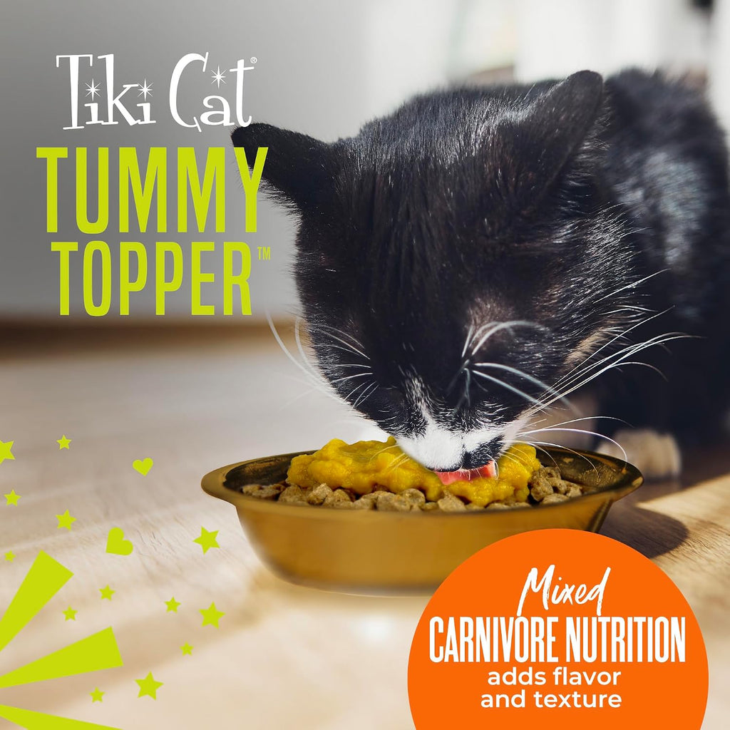 Tiki Cat Wet Food Tummy Topper, Pumpkin Recipe, 1.5 oz. Pouch (12 Count)