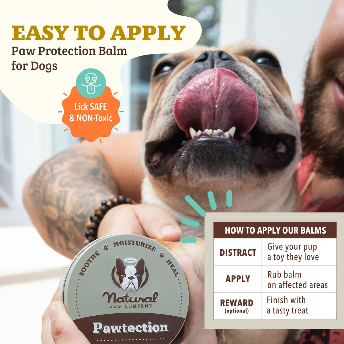 Natural Dog Company PawTection Dog Paw Wax – 0.15 oz Stick