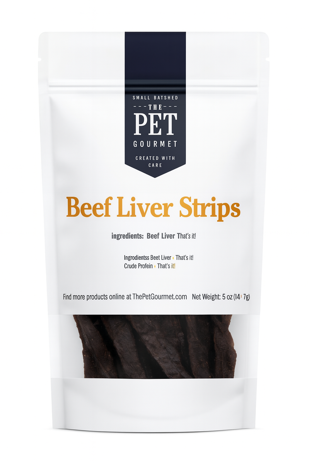 Beef Liver Jerky Strips, 5 oz