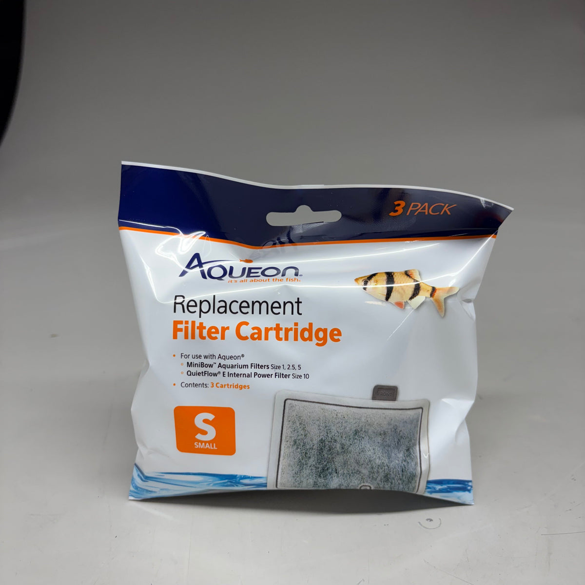 AQUEON (18 PACK) Replacement Filter Cartridges Size Small For Fish Tanks