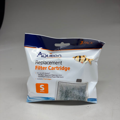AQUEON (18 PACK) Replacement Filter Cartridges Size Small For Fish Tanks
