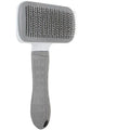 Self-Cleaning Slicker Brush for Dogs & Cats – Gray