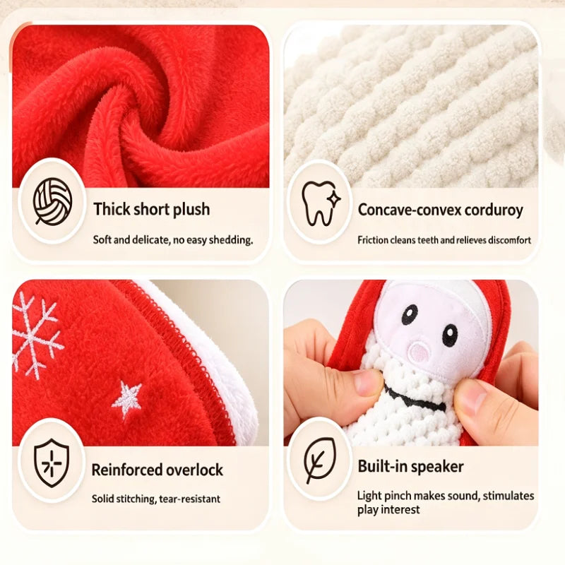 Christmas Stocking Plush Squeaky Dog Toy