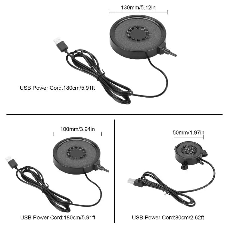 USB LED Aquarium Air Stone Diffuser – Air Pump Required