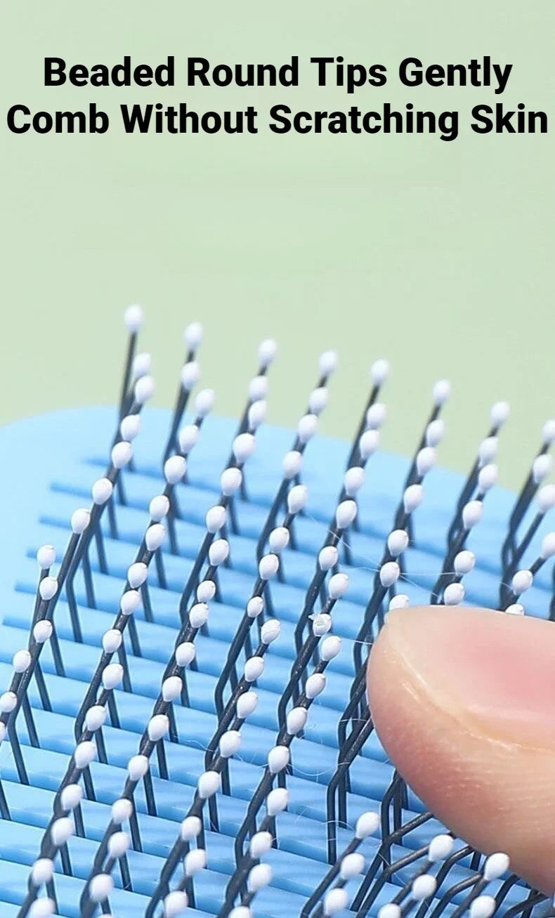Self-Cleaning Slicker Brush for Dogs & Cats – Gray