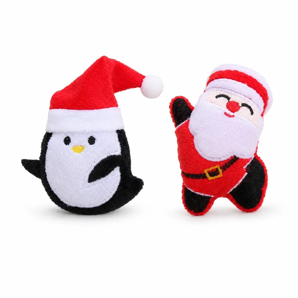 Christmas Catnip Plush Cat Toys – 2-Pack