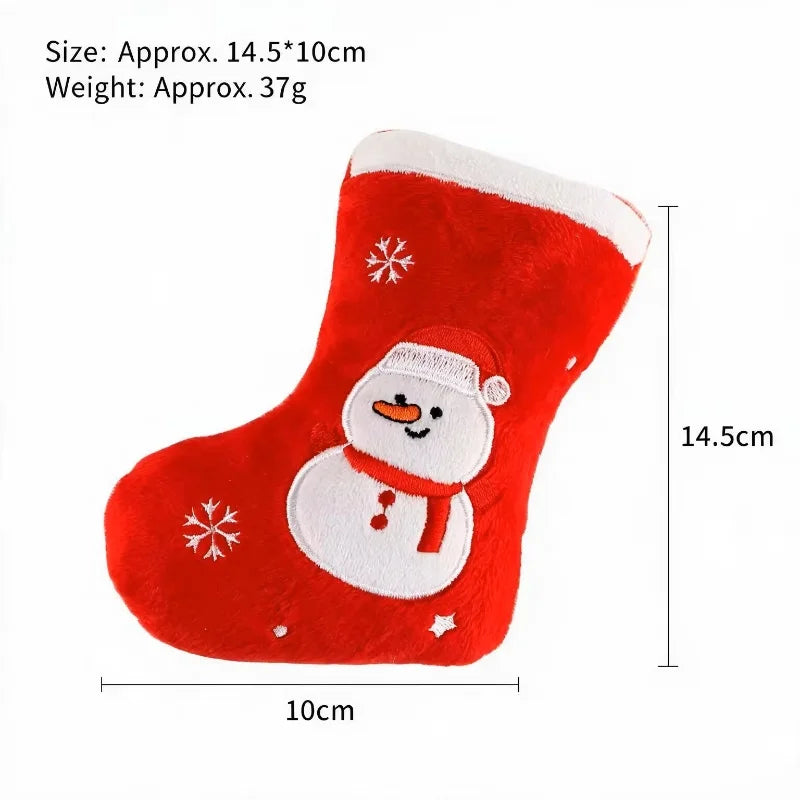 Christmas Stocking Plush Squeaky Dog Toy