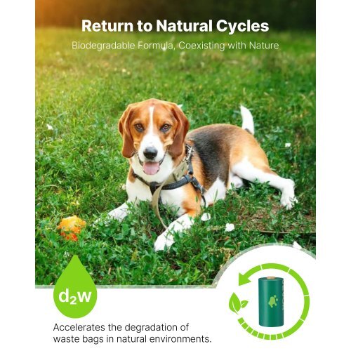 Dog Poop Bags, 270 Counts 13 x 9 in, Sturdy & Thick Pet Waste Bags, Biodegradable HDPE Waste Bag Refill Rolls, Leak-Proof Unscented Trash Bag for Doggie Cat Pet, Dispenser Not Included