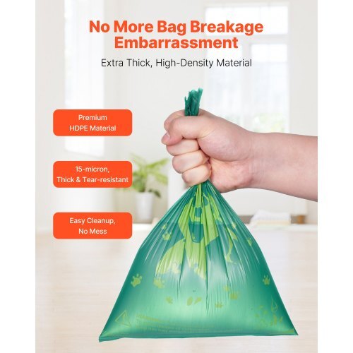 Dog Poop Bags, 270 Counts 13 x 9 in, Sturdy & Thick Pet Waste Bags, Biodegradable HDPE Waste Bag Refill Rolls, Leak-Proof Unscented Trash Bag for Doggie Cat Pet, Dispenser Not Included