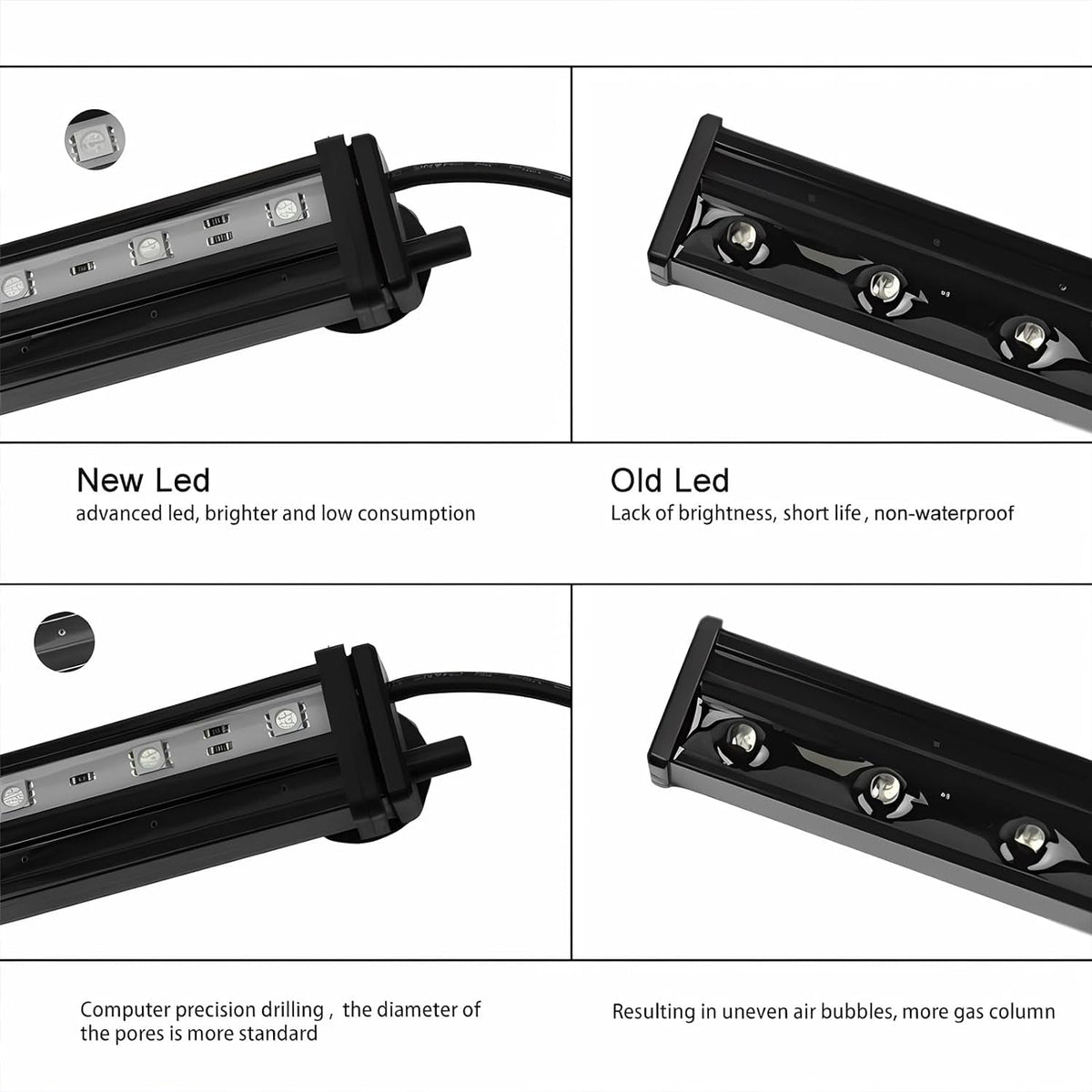 Fish Tank Light with Air Bubble Hole