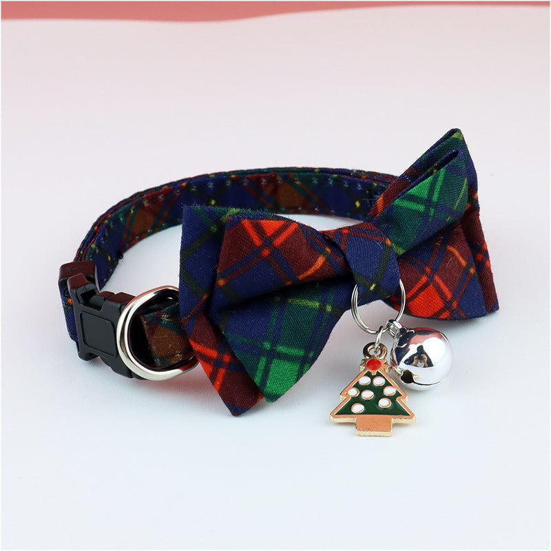 Christmas Dog Bow Collar