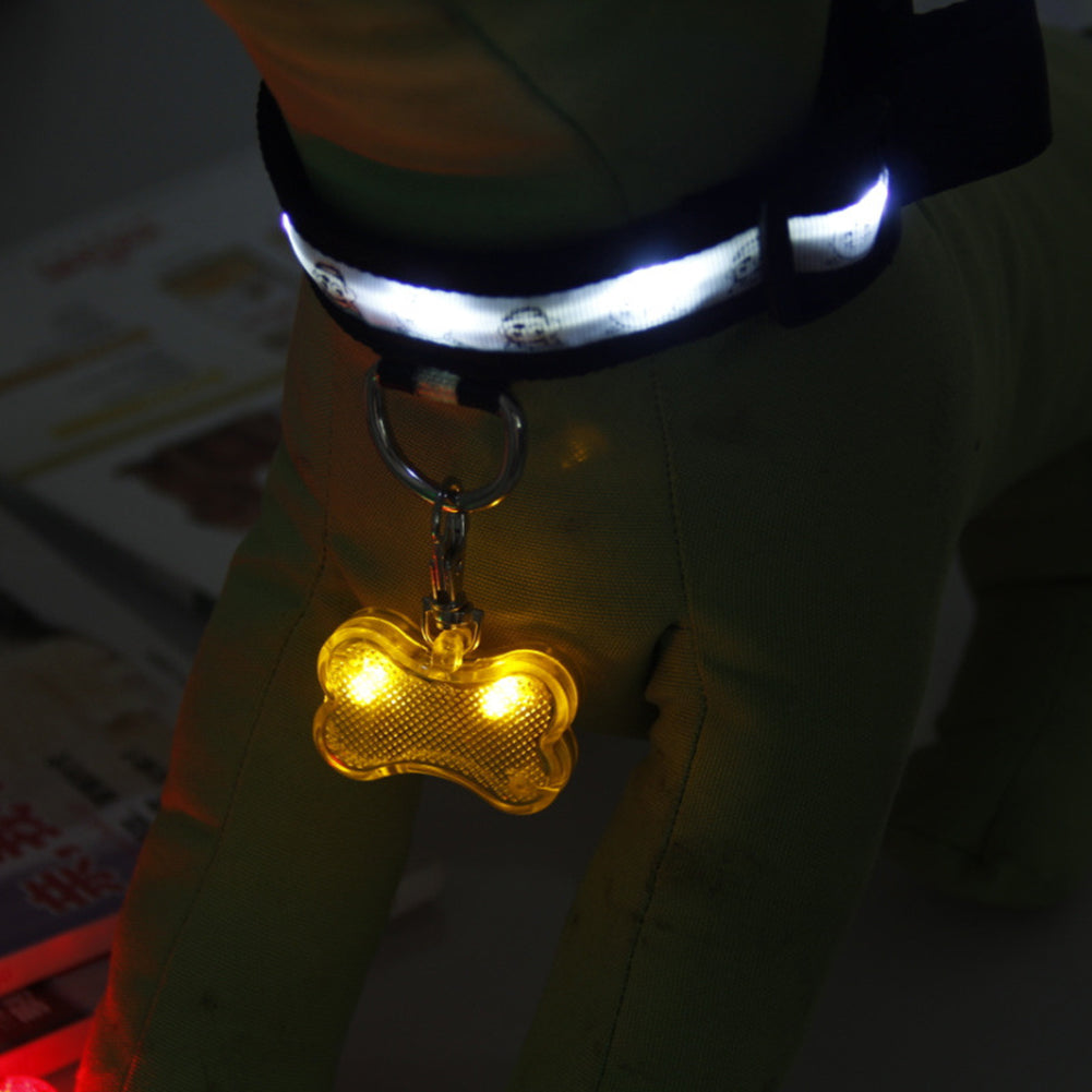 LED Pet Tag Pendant, Safe Dog Collar Accessory