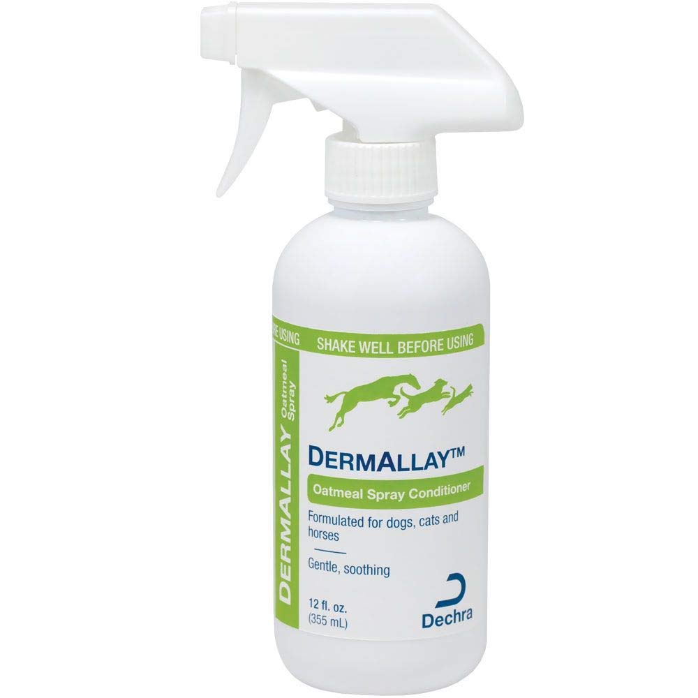 Dechra DermAllay Oatmeal Spray Conditioner for Dogs Cats & Horses (8oz) - Gentle and Soothing 8 Ounce (1810077)